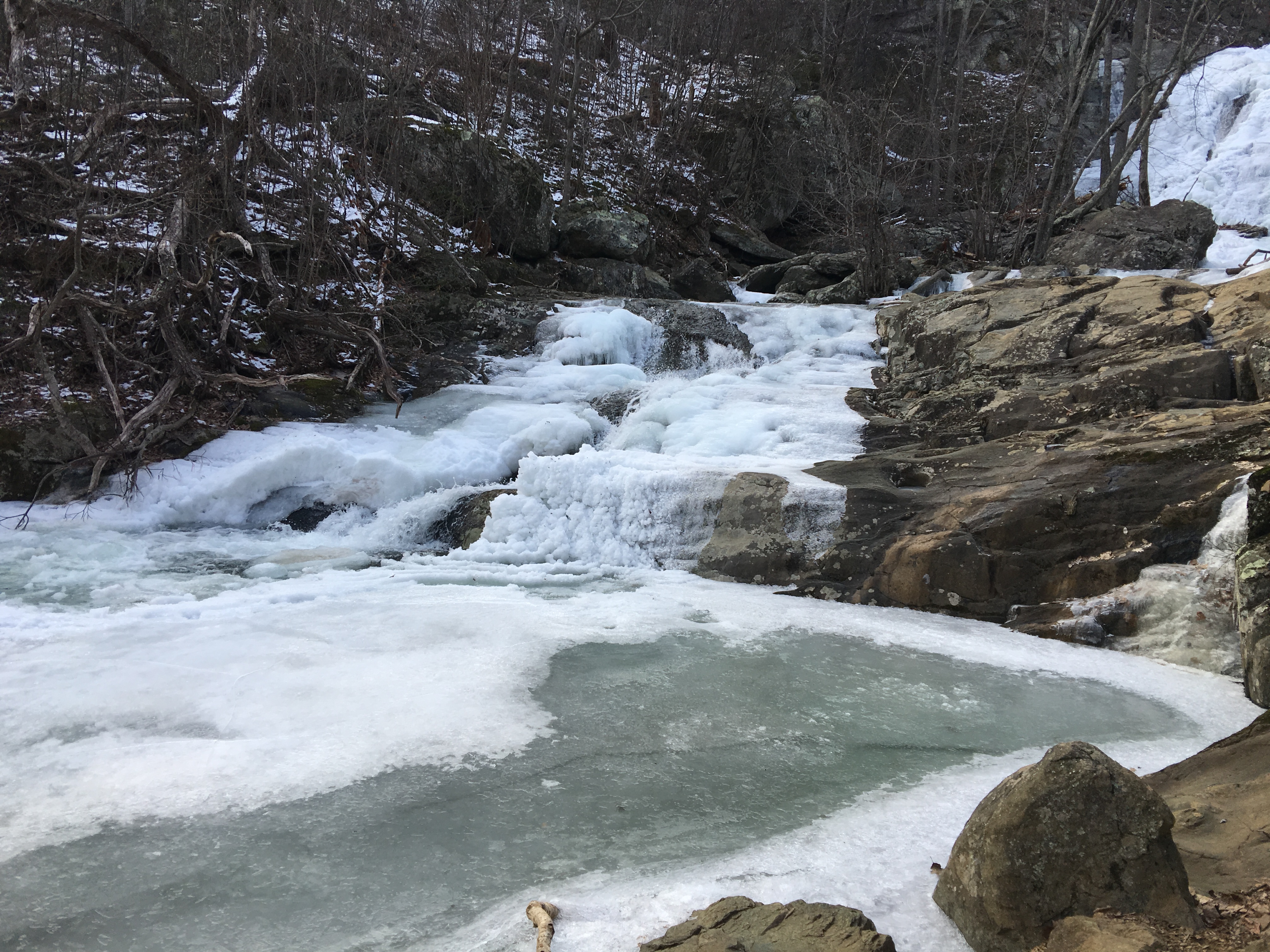 White Oak Canyon in the winter.