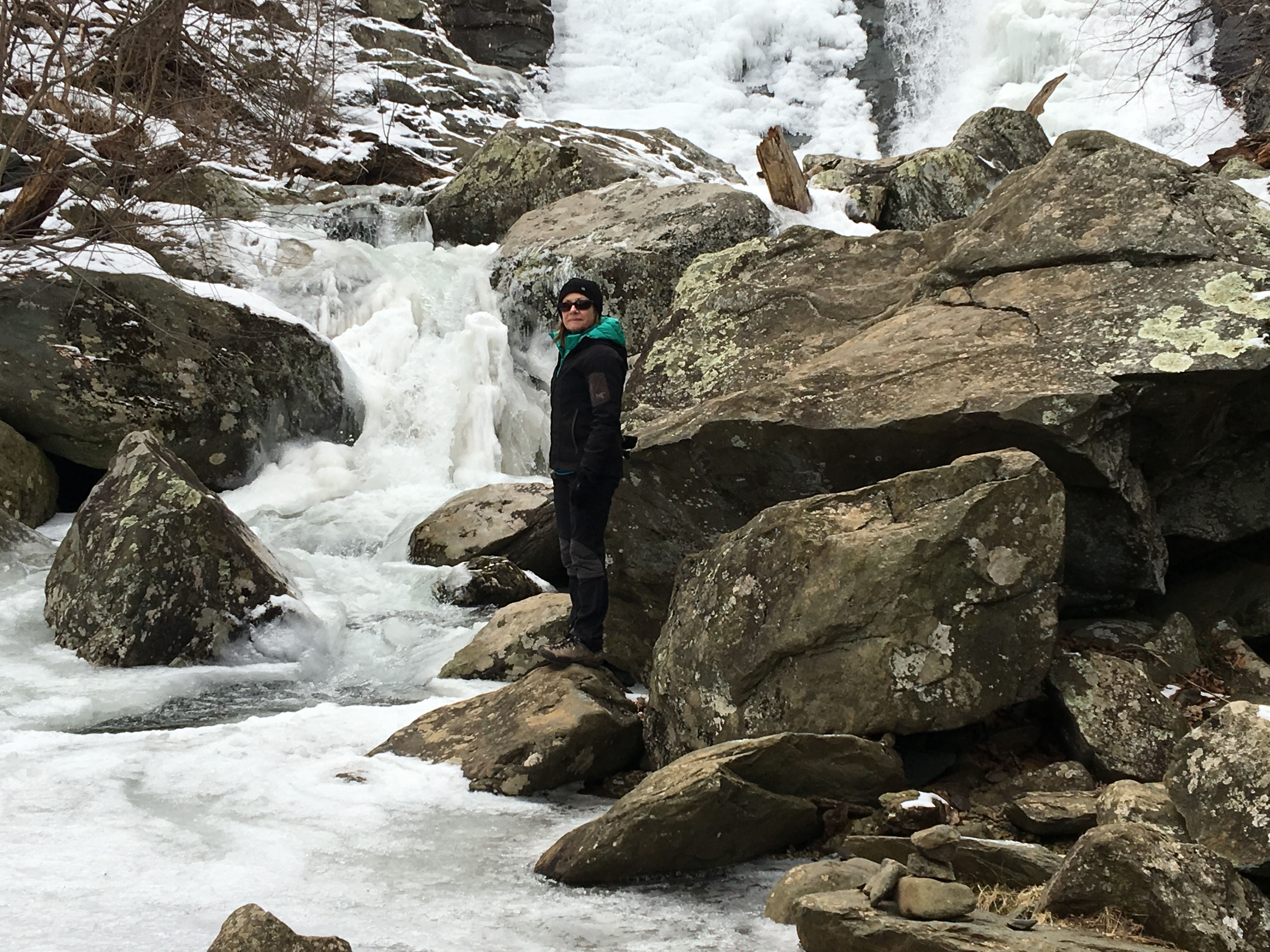 Frozen waterfall.