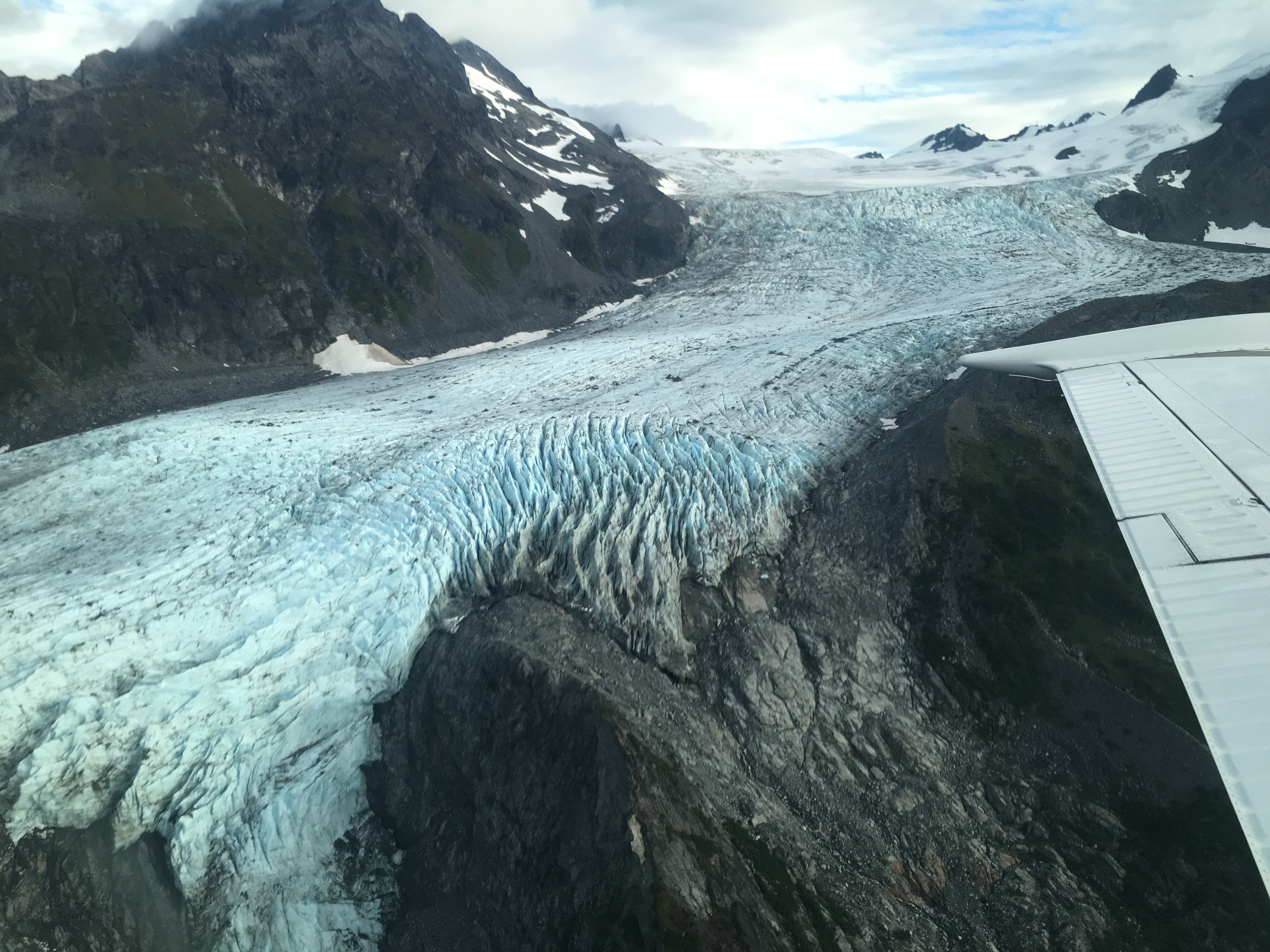 Glacier viewing on the way to Lake Clark, AK.