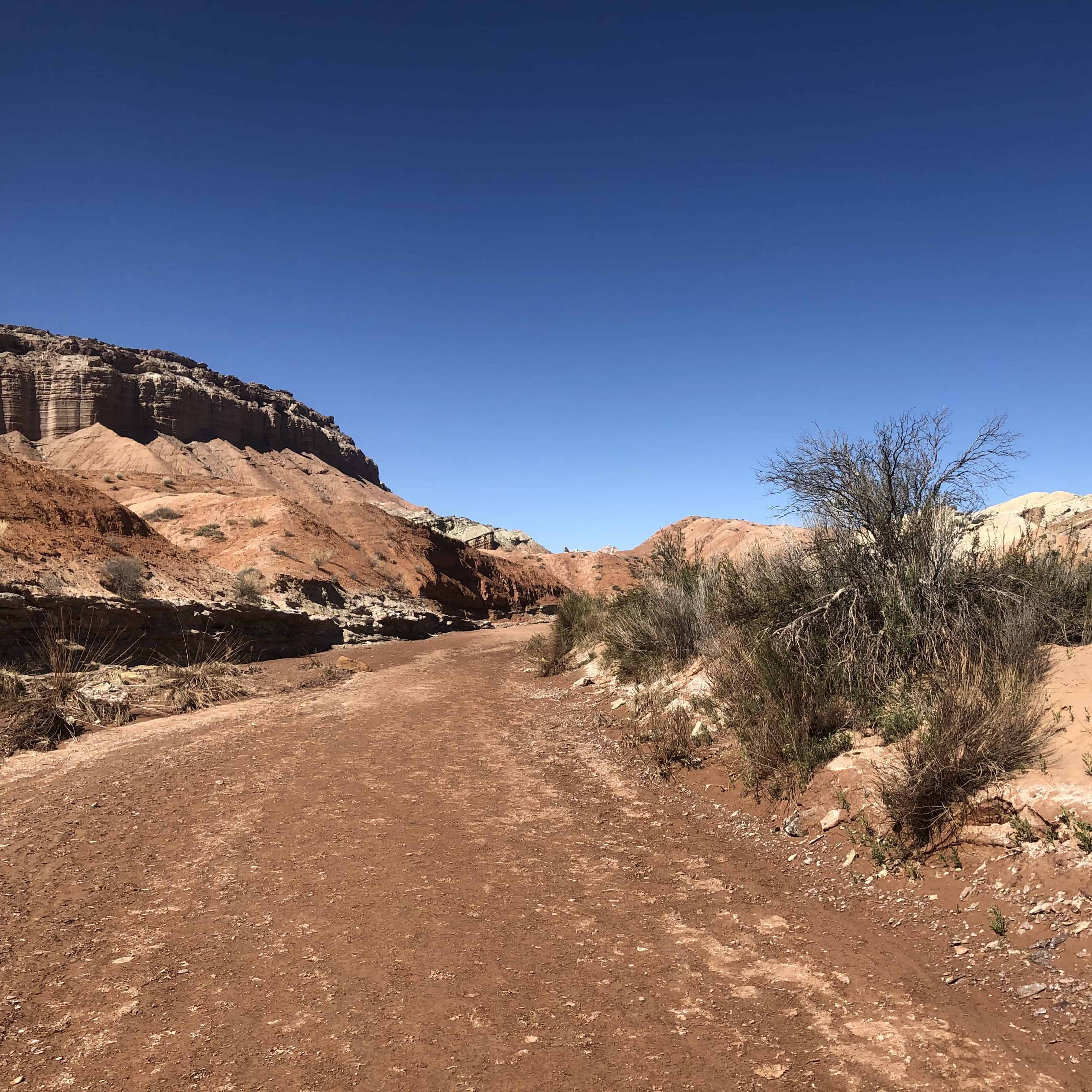The start of the Ding and Dang trail which is in the San Rafael Swell.