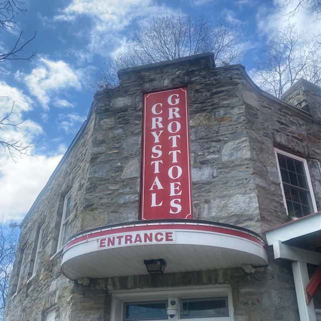 Crystal Grotto Caves Sign